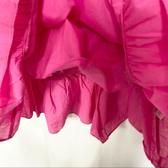 NWT- Manito Trend-Fuchsia Solid Eyelit Tie back Dress -M - Picture 8 of 14